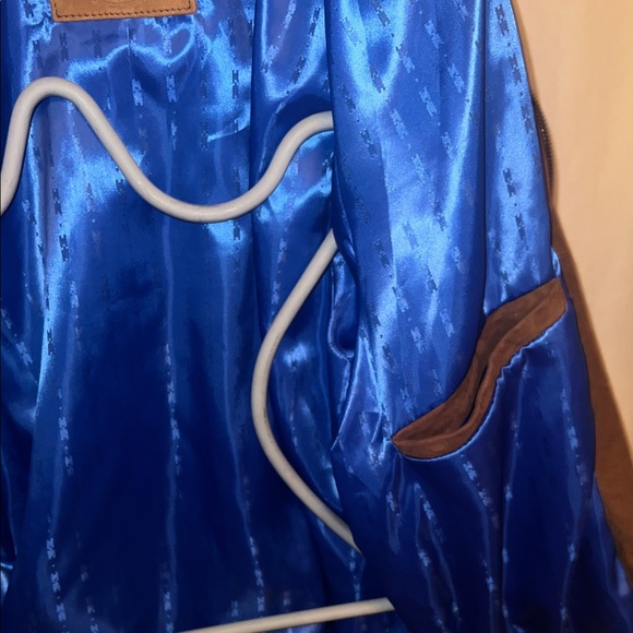 Bombay Leather Mens Baron brown suede Leather Jacket NWOT - Picture 6 of 15